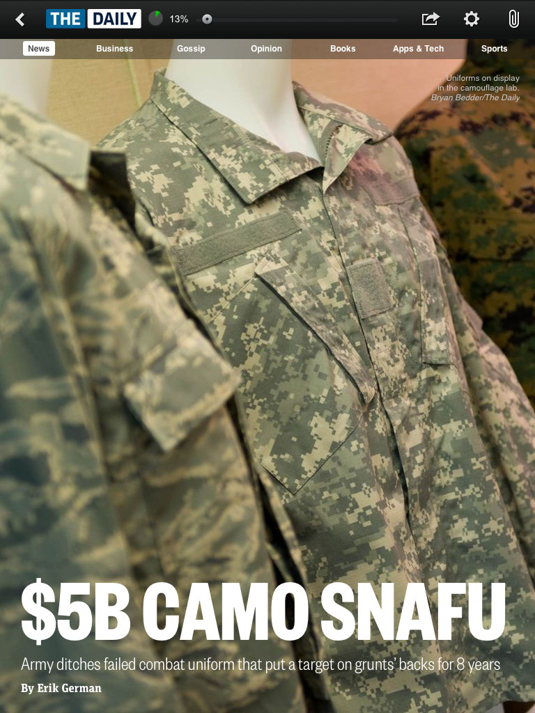 Pattern of Waste: Revealing the Army’s $5 billion camouflage fiasco